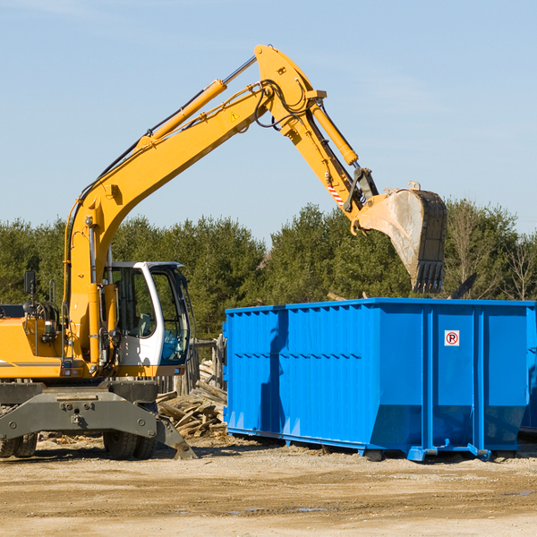 are there any restrictions on where a residential dumpster can be placed in Clam Lake Michigan